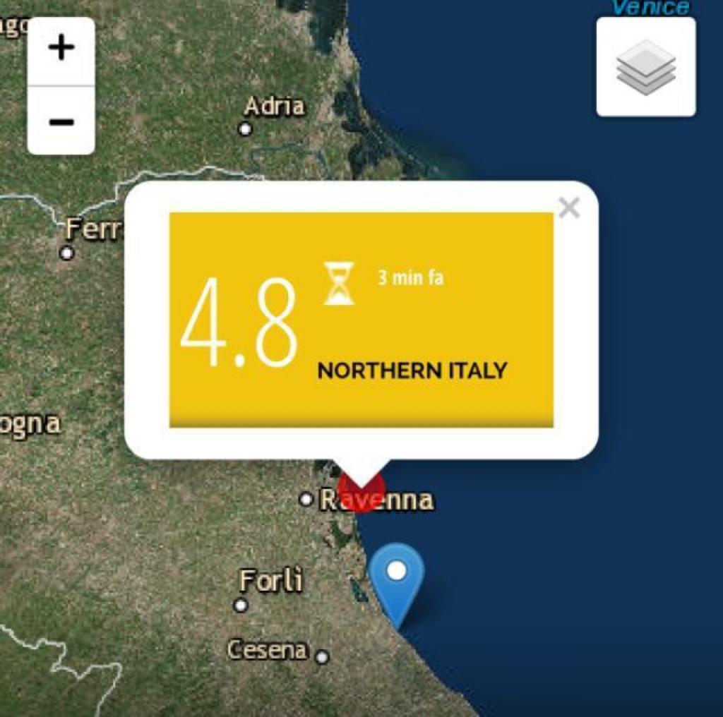 Scossa di terremoto sulla costa