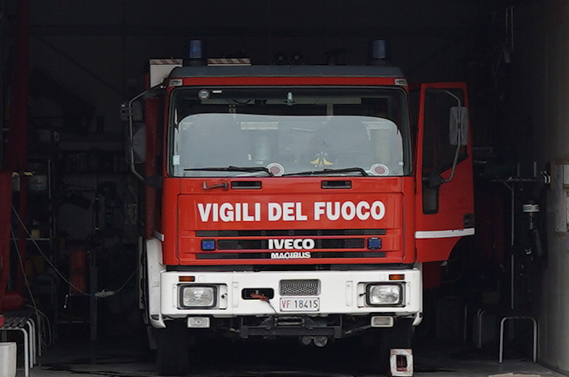 Il ringraziamento dei vigili del fuoco volontari di Cesenatico