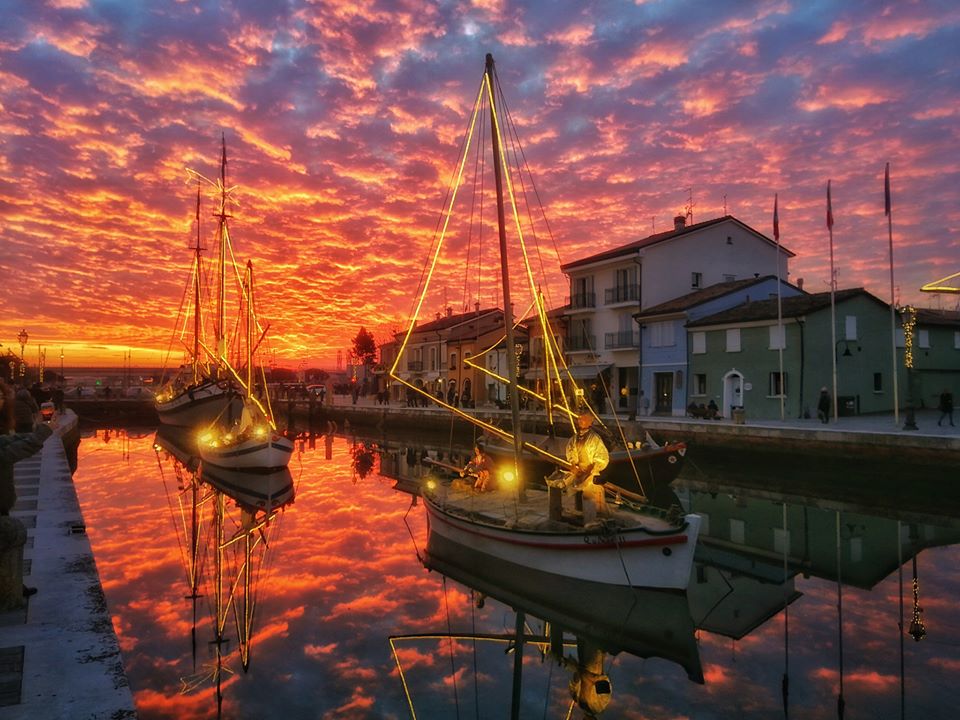 tramonto cesenatico spettacolare