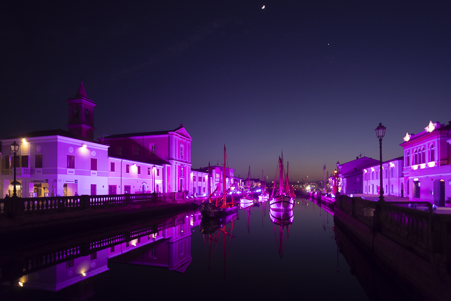 porto canale cesenatico rosa