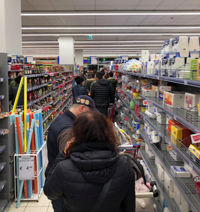 Supermercati presi d’assalto anche a Cesenatico