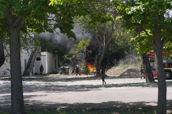 incendio parco ponente