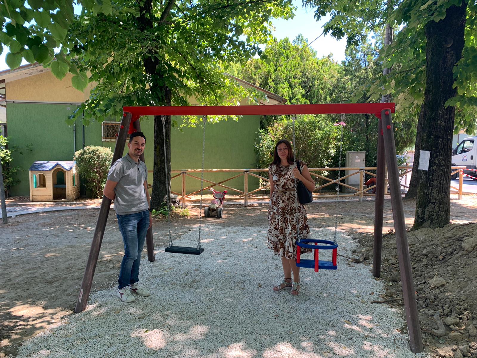 Nuovi giochi per i bambini della frazione di Villalta