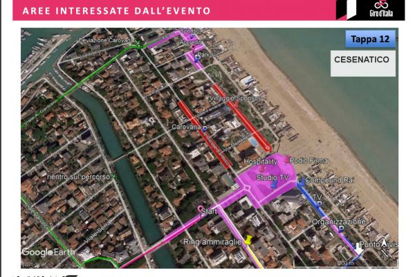 giro italia viabilita traffico Cesenatico