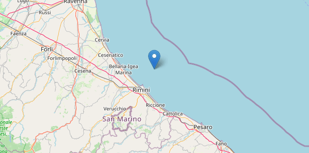 Scossa di terremoto sulla costa romagnola