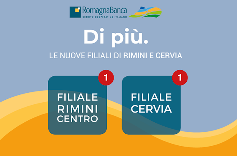 Nuove filiali per RomagnaBanca a Rimini e Cervia