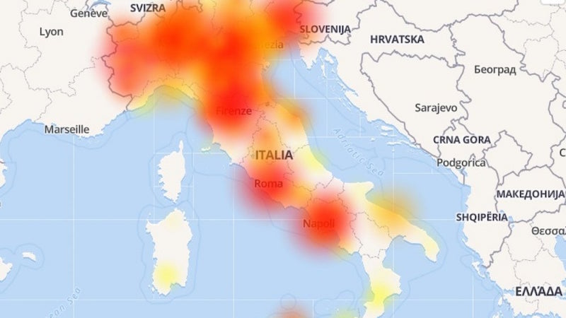 Rete Tim in down. L’azienda: “Guasto generalizzato”