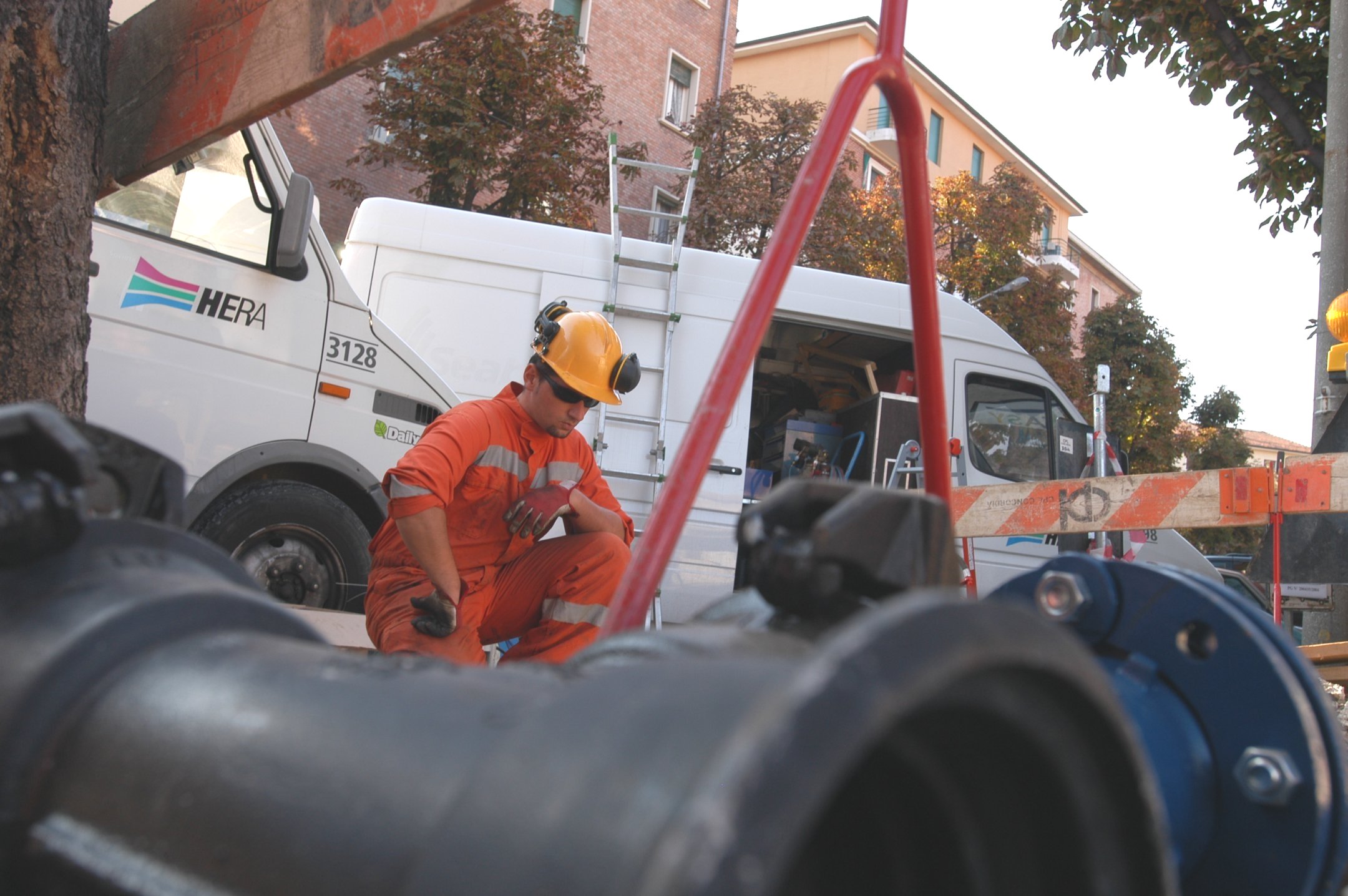 Lavori in corso in viale Carducci