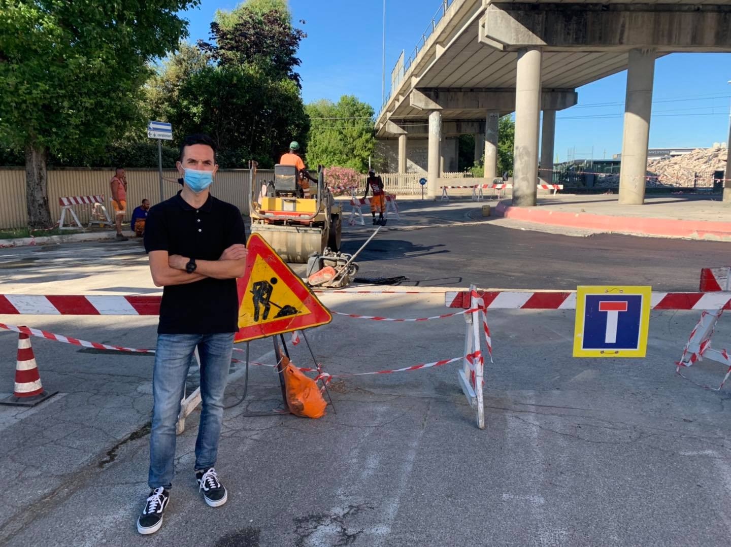 Ripristinata la regolare circolazione in via Bramante