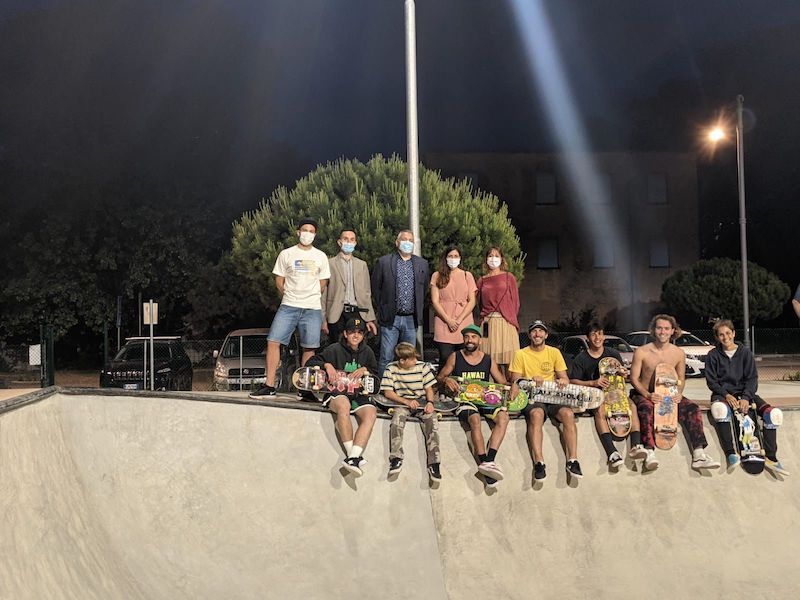 Terminati i lavori allo skatepark: in funzione la nuova illuminazione