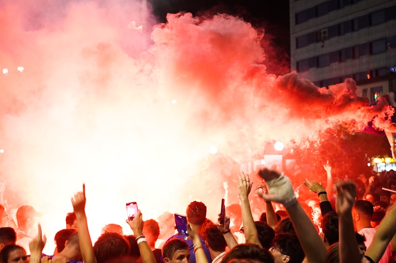 Europei, Piazza Costa epicentro della festa IL VIDEO