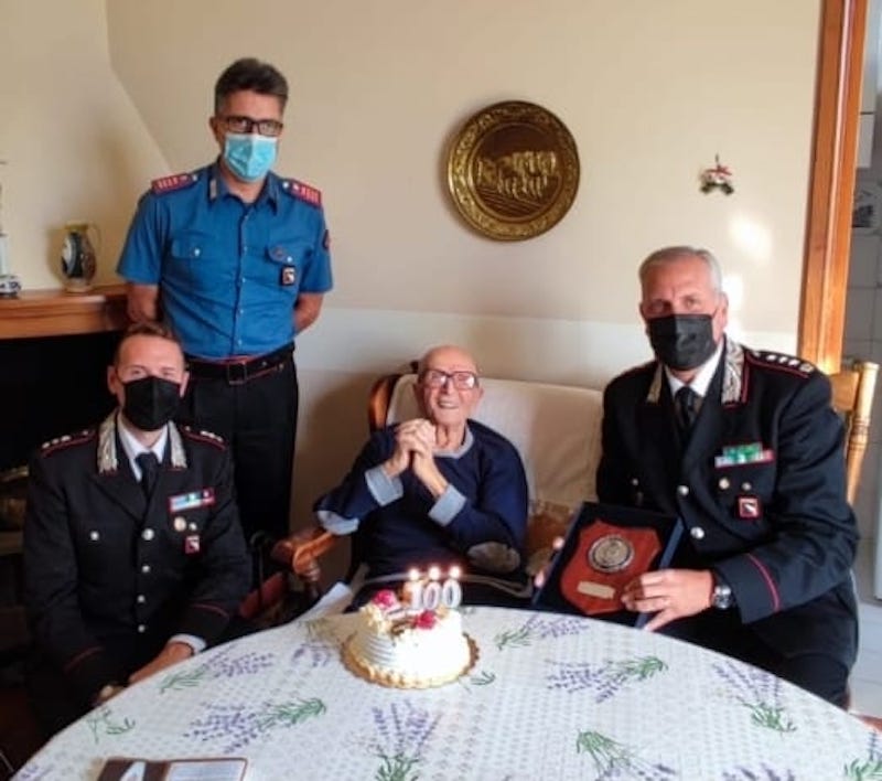 Centesimo compleanno del Maresciallo Maggiore Pasquale Romagnoli