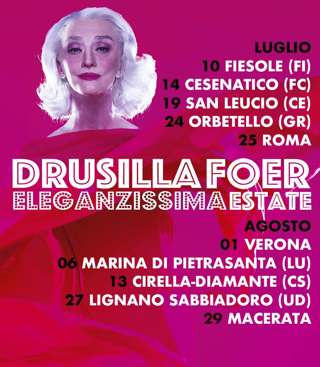 Drusilla Foer in estate a Cesenatico in esclusiva