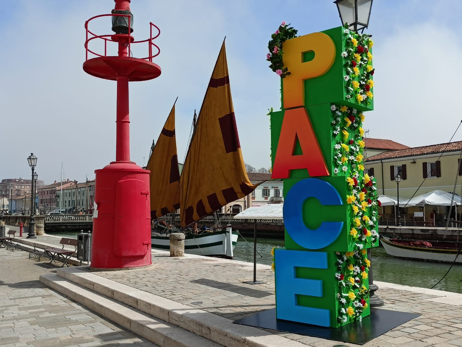 Porto canale di Cesenatico ambasciatore di pace
