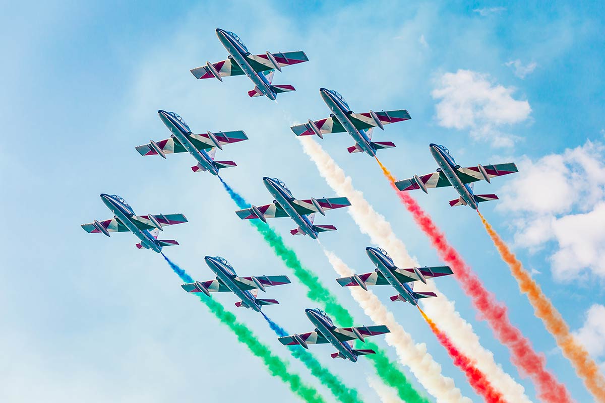 Frecce tricolori, lo spettacolo a Ravenna IL VIDEO