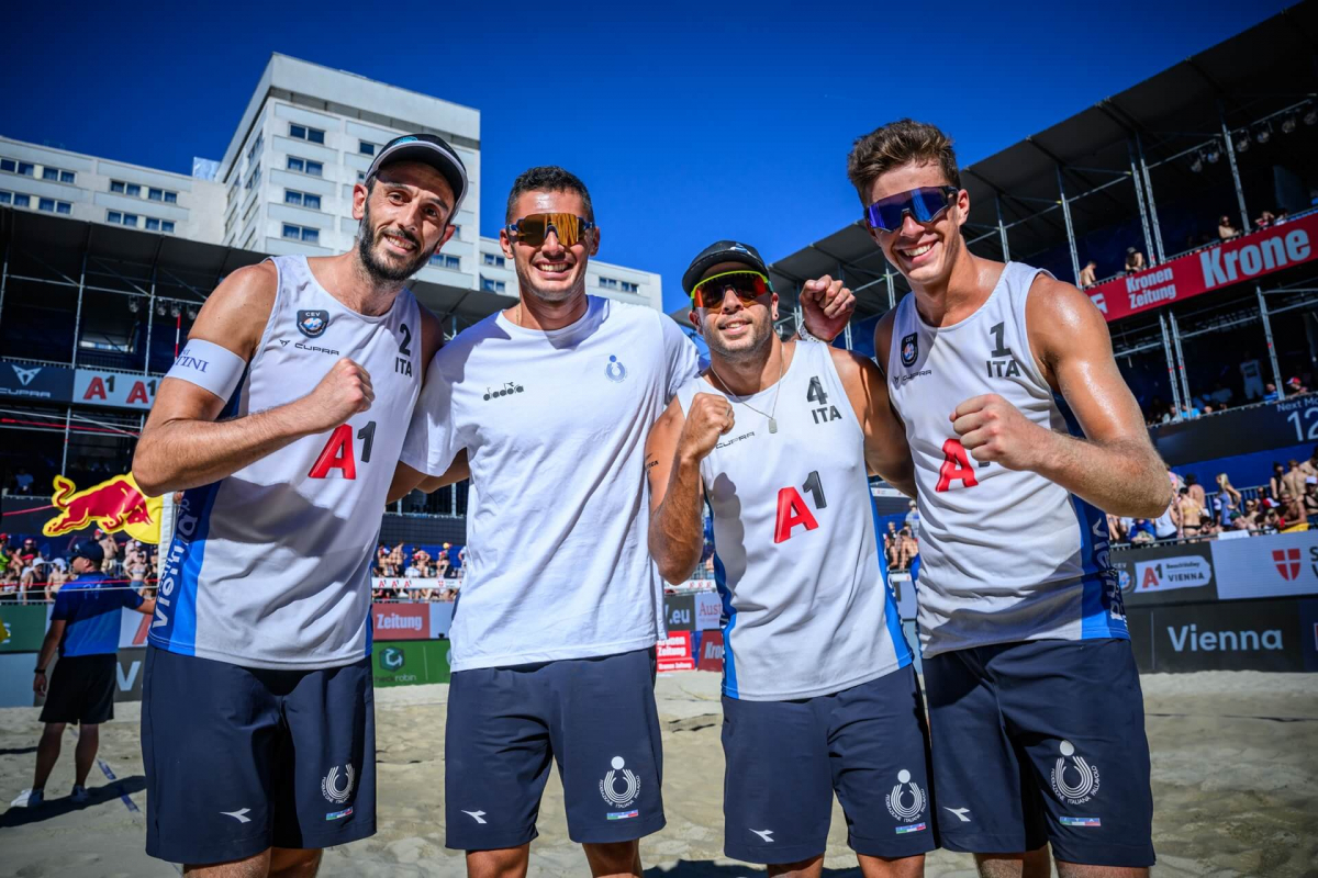 Enrico Rossi non basta, l’Italia del beach-volley seconda a Vienna