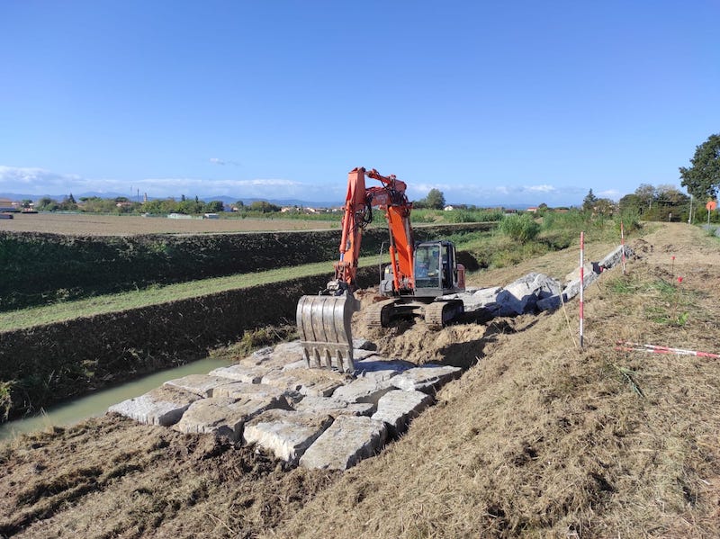 Continuano i lavori sulla Ciclovia del Pisciatello