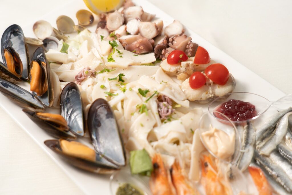 antipasto di pesce Ca Nostra