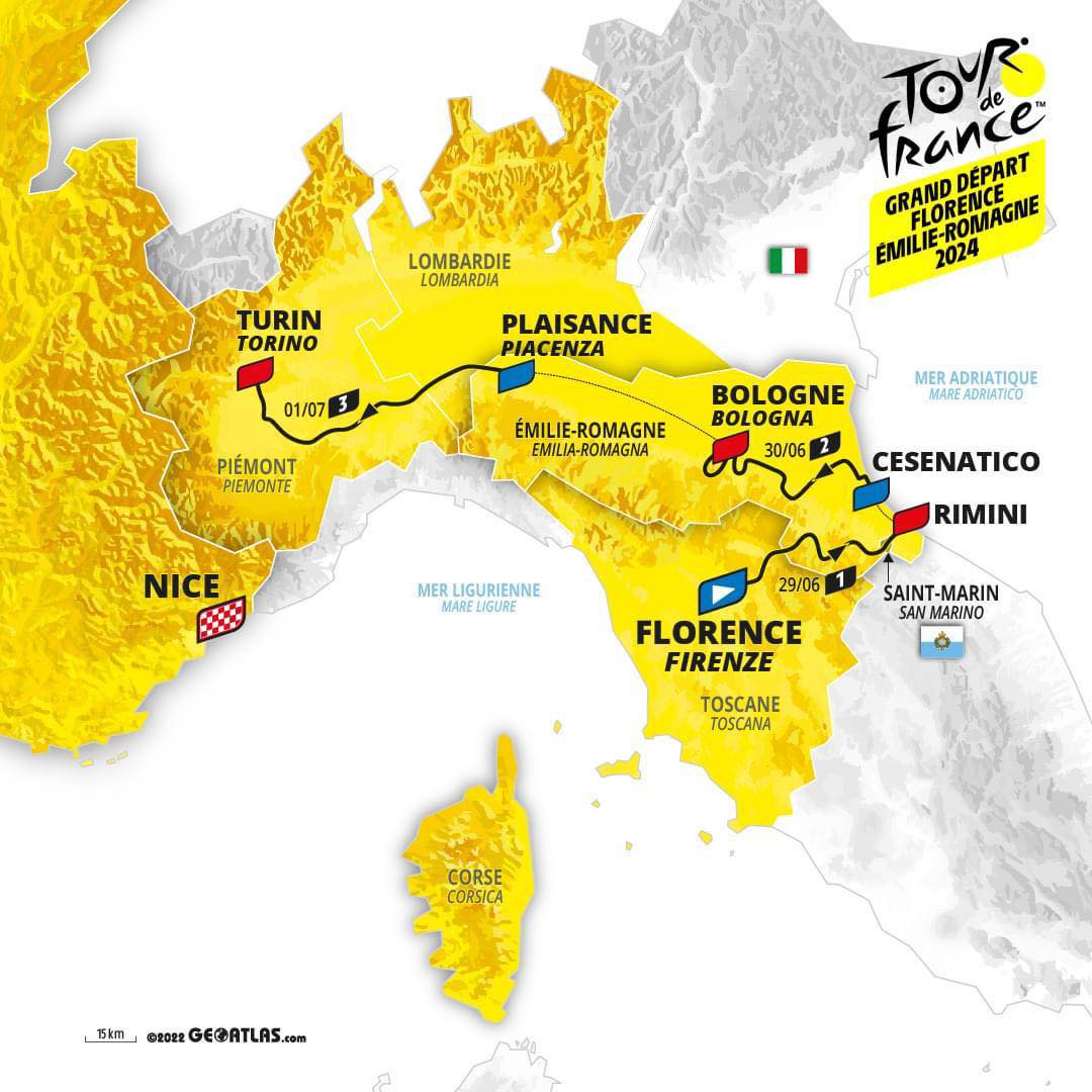 Il 30 giugno 2024 il Tour de France partirà da Cesenatico