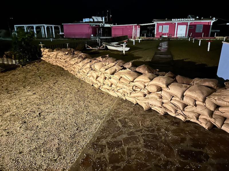 Maltempo. La lunga notte di Cesenatico LE FOTO