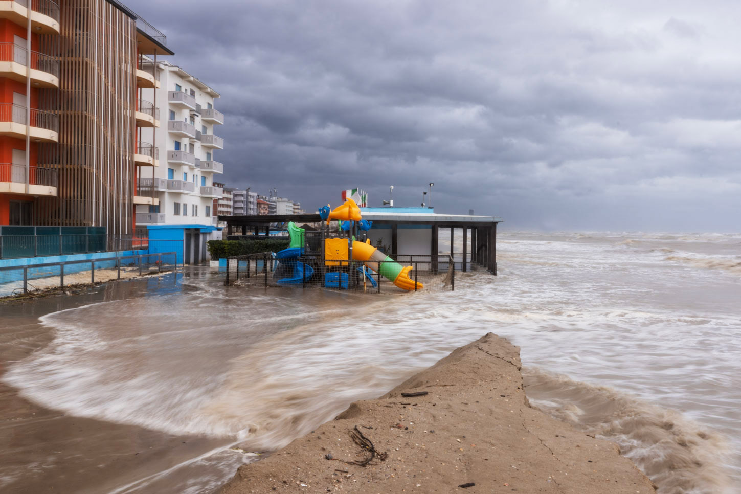 maltempo spiaggia