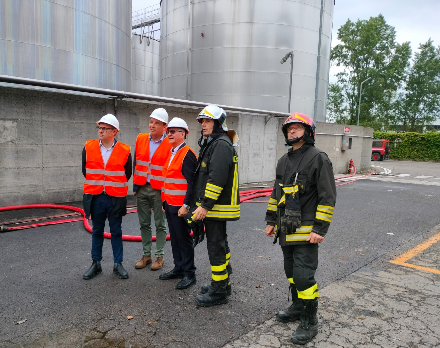 Ormai spento il maxi-rogo all’azienda vitivinicola Caviro