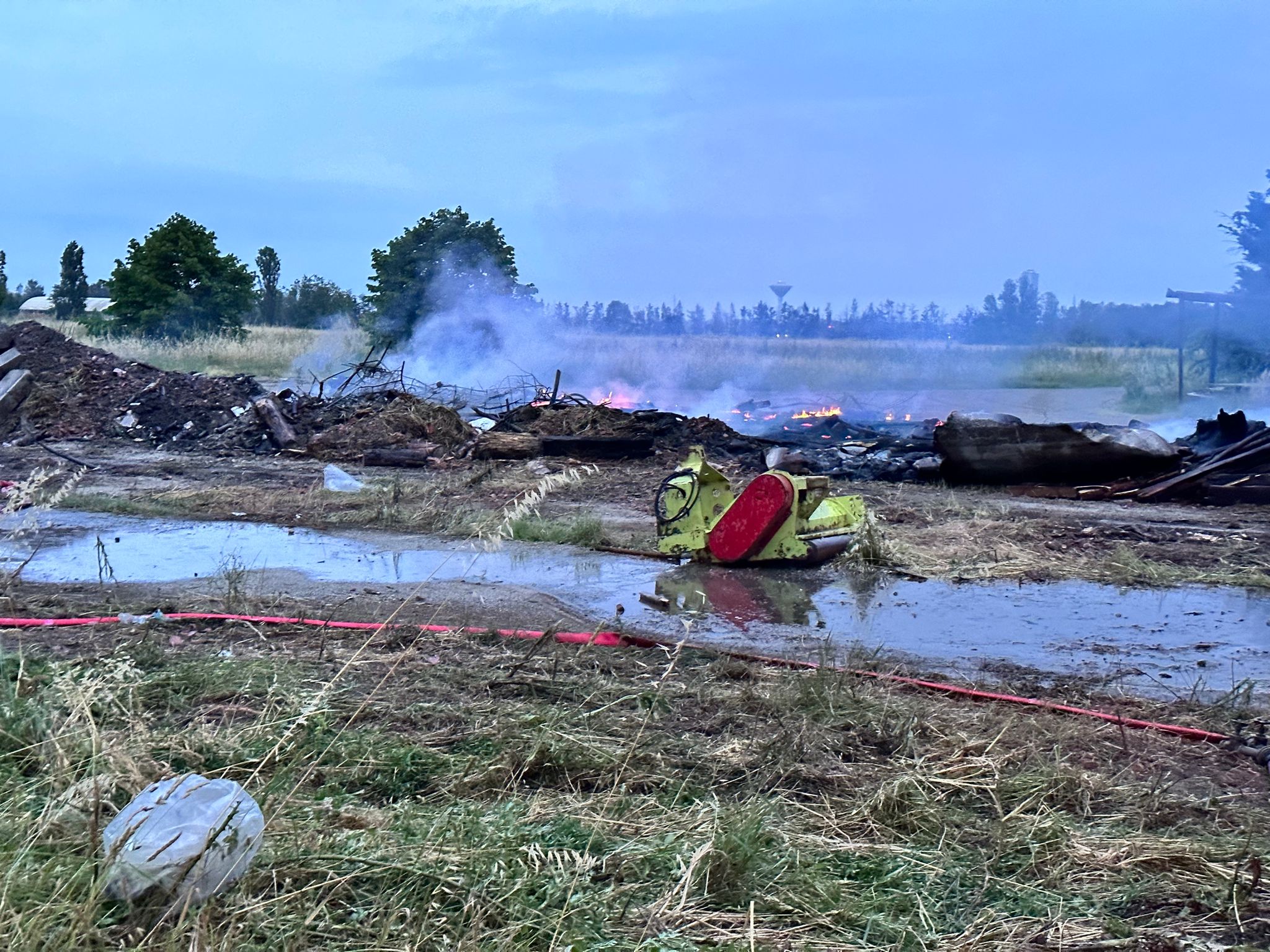 Incendio in via Cantalupo