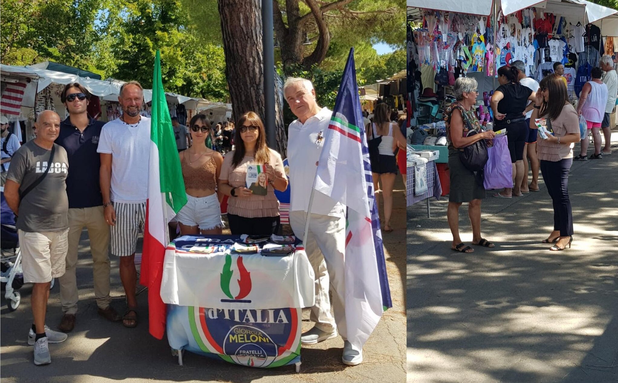 A Cesenatico il primo banchetto politico di Fratelli d’Italia