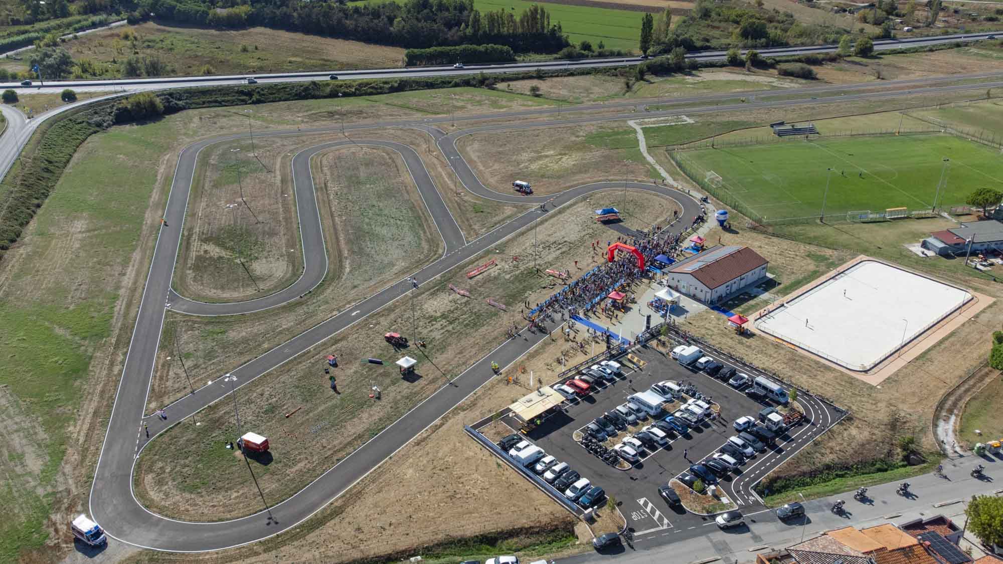 Inaugurato il ciclodromo intitolato a Marco Pantani