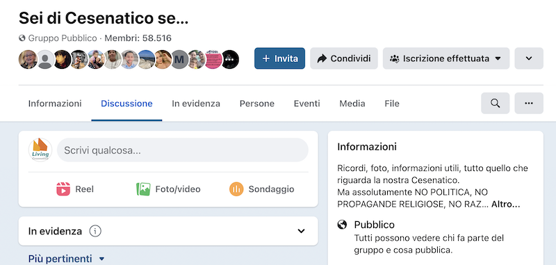 sei di cesenatico se