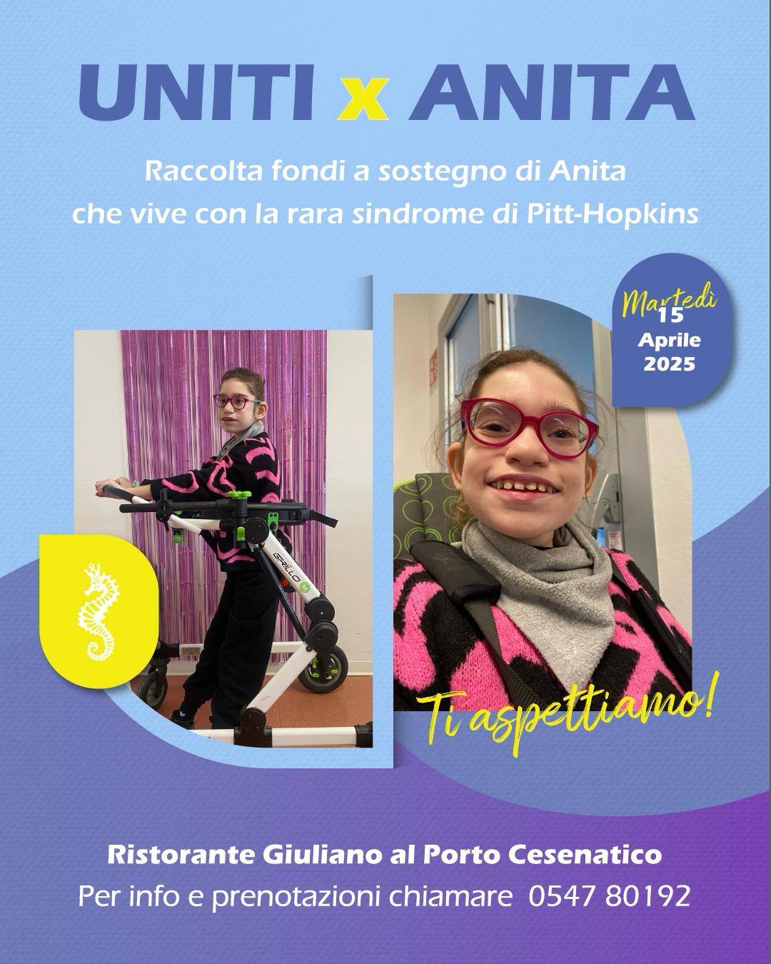 Uniti x Anita: raccolta fondi da “Giuliano al Porto”