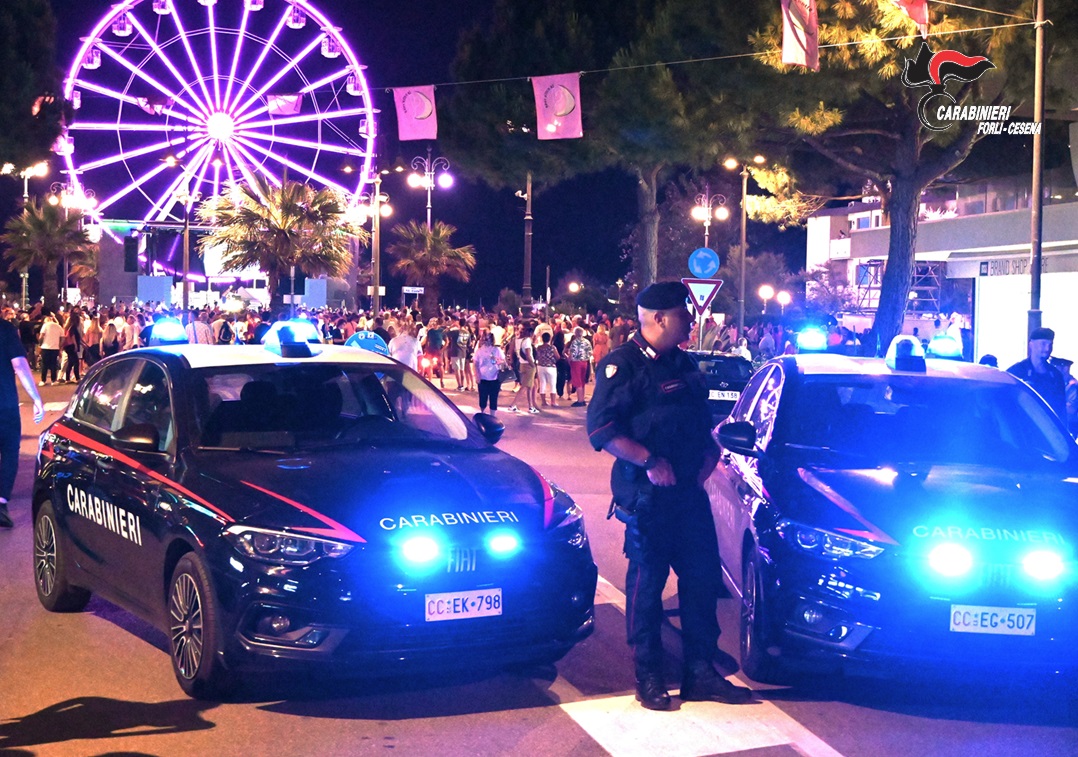 Carabinieri Cesenatico, l’altro volto della Notte Rosa