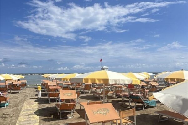 spiaggia post maltempo