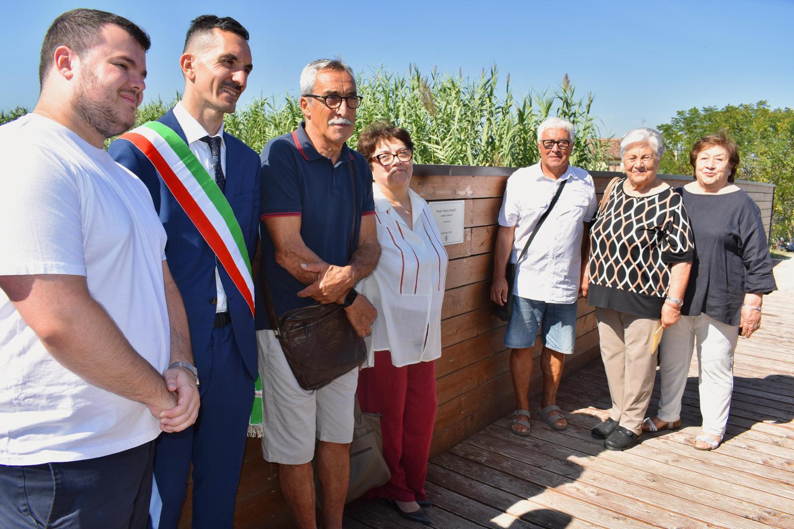 Bagnarola, inaugurato il ponte Renzo Baredi