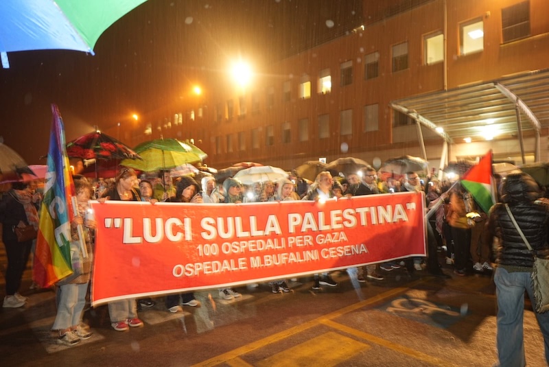 Luci sulla Palestina: il Bufalini di Cesena illumina la notte per Gaza