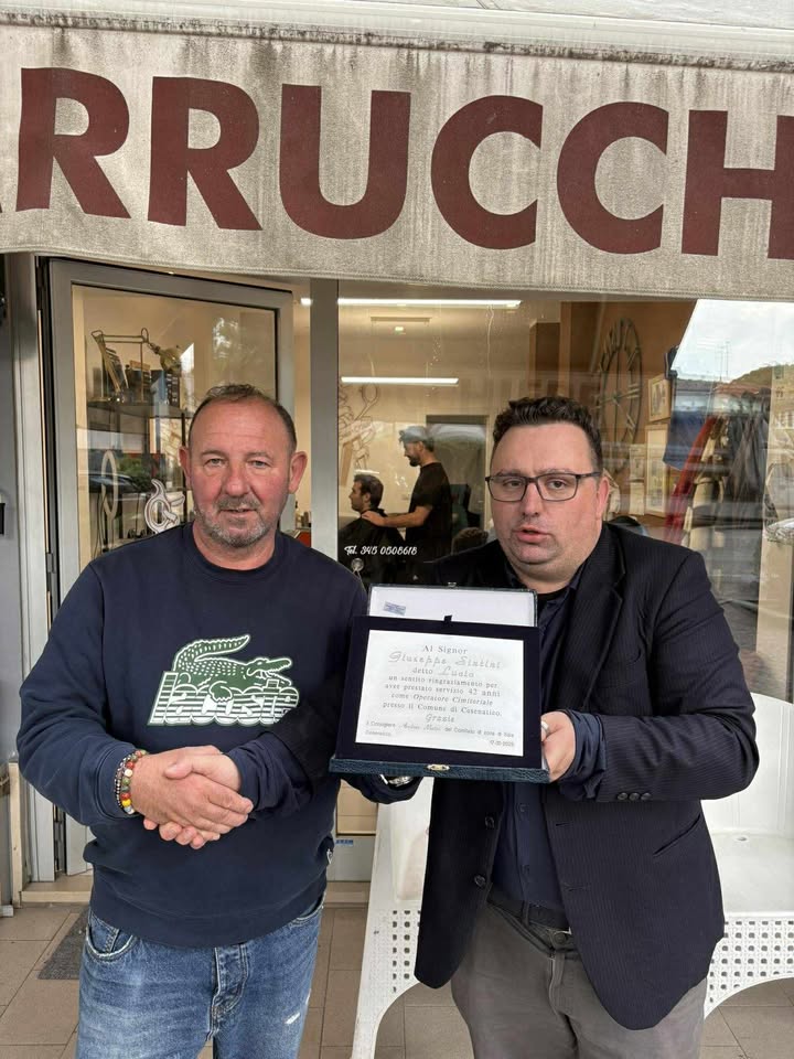 targa per Lucio Sintini