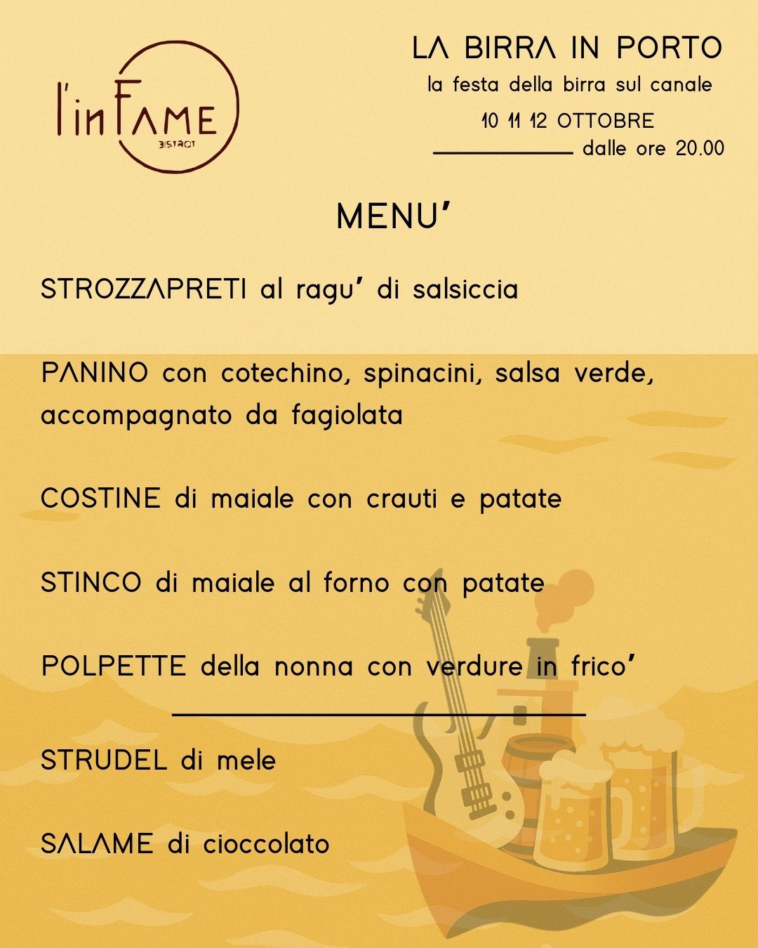 Infame- birra in porto