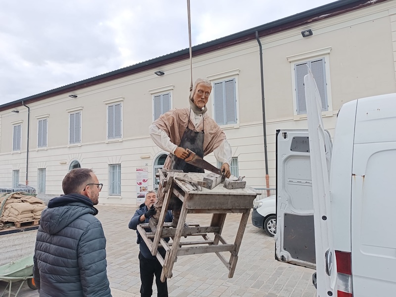 allestimento presepe marineria