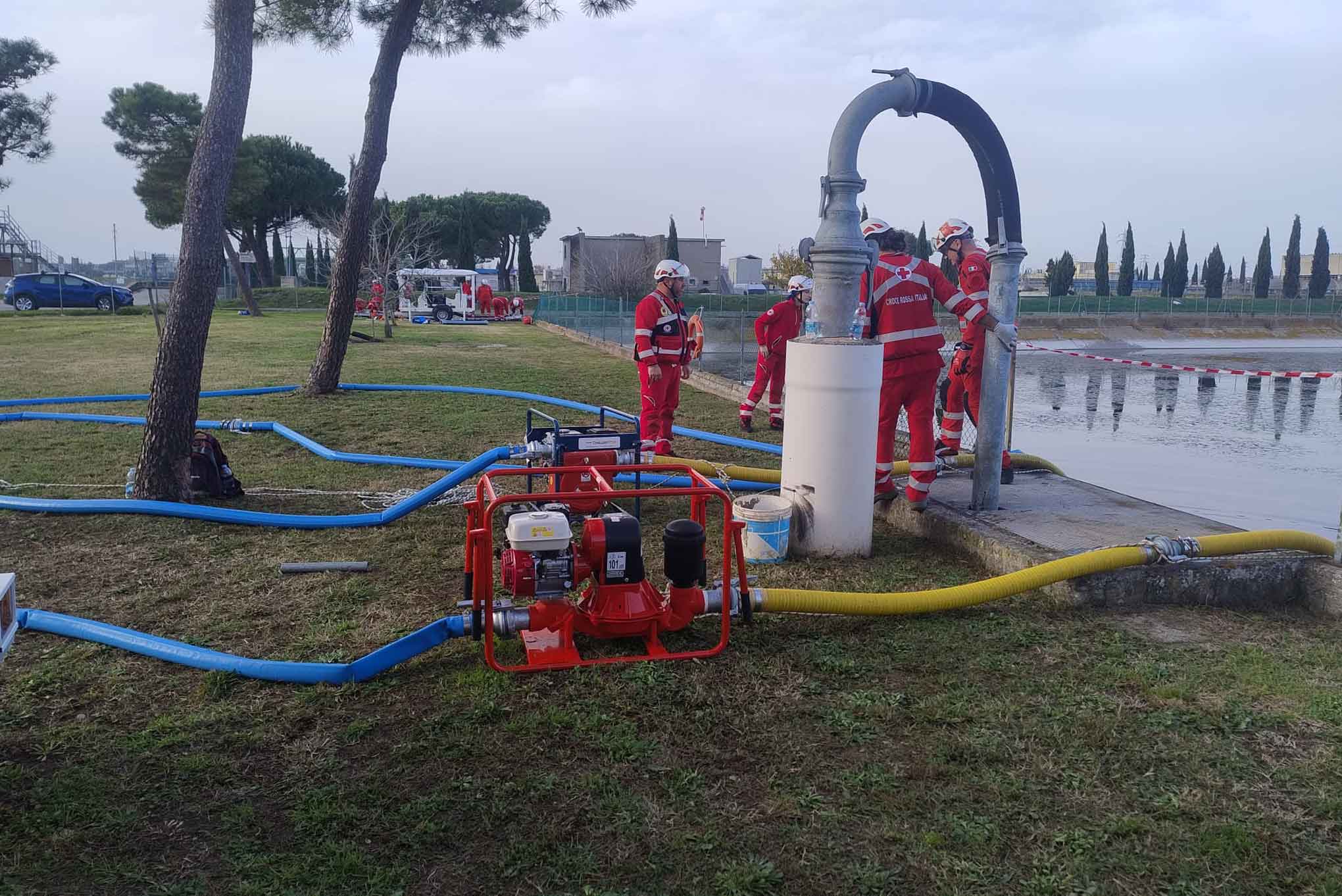 esercitazione croce rossa cesenatico