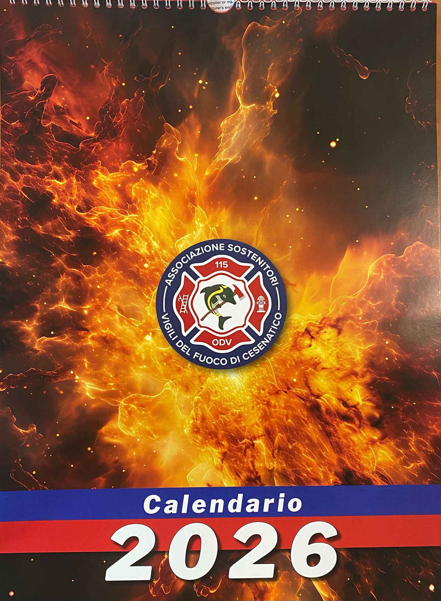 calendario vigili fuoco 2026