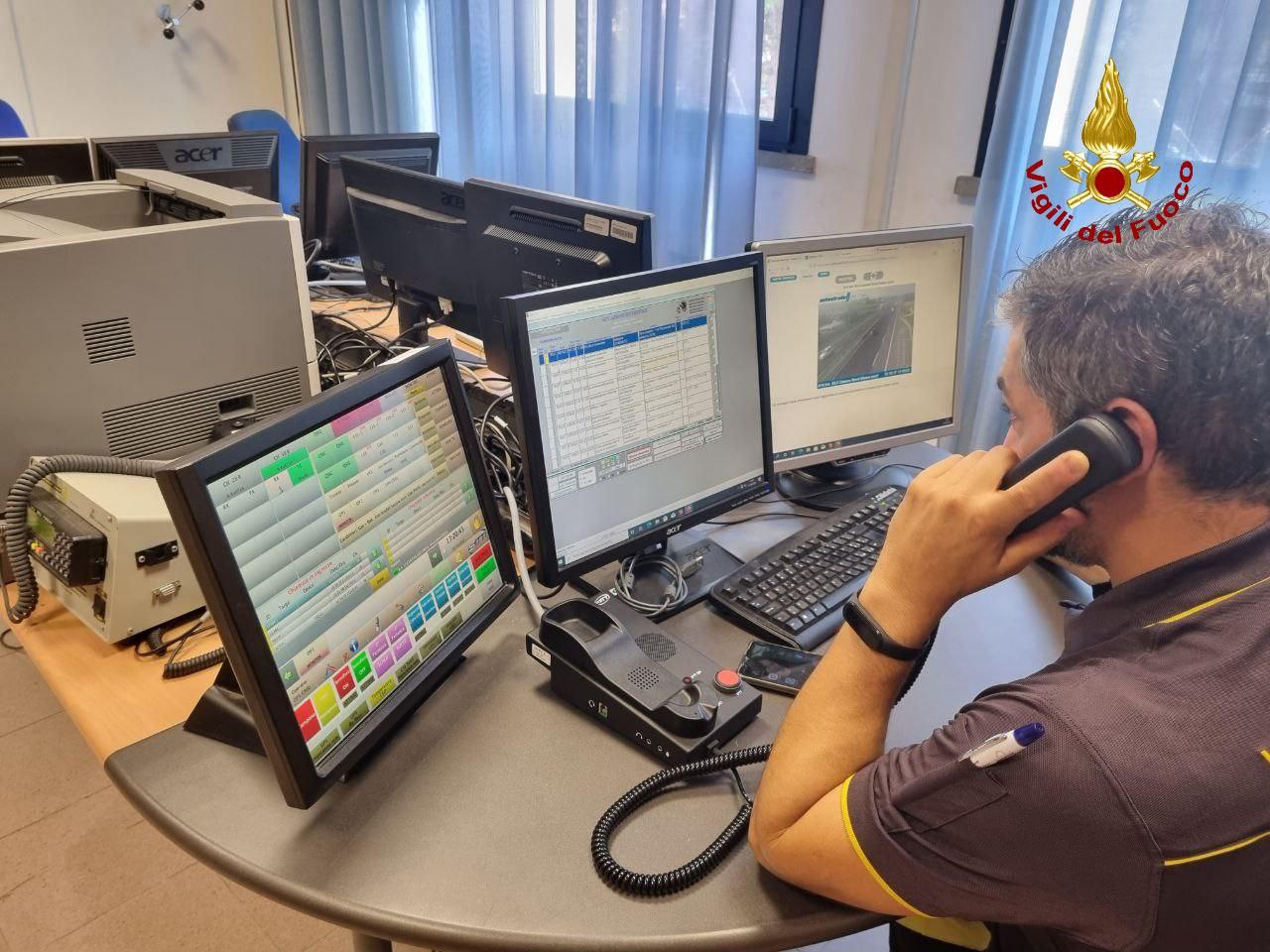 centrale operativa vigili del fuoco