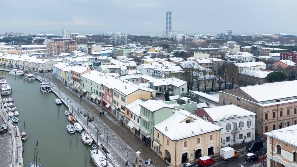cesenastico neve gelo ghiaccio
