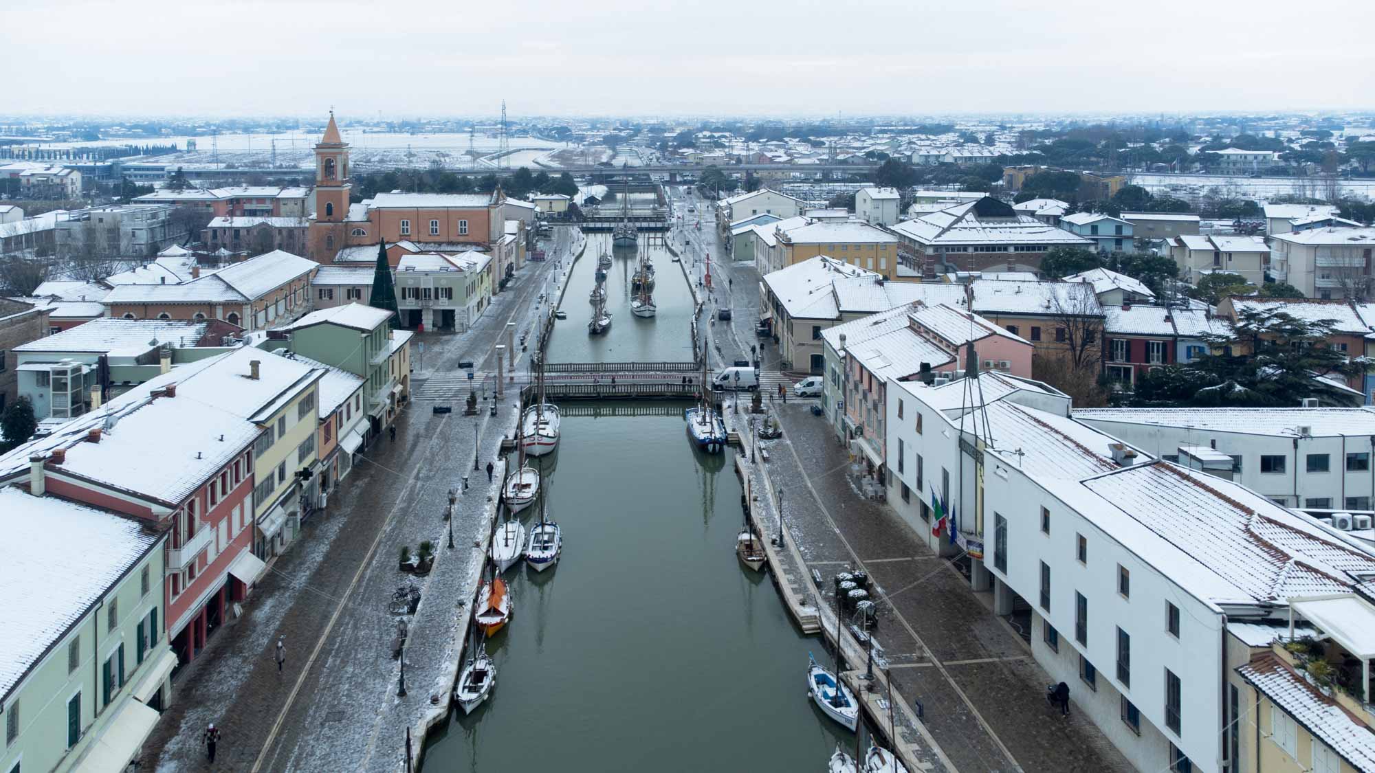 cesenastico neve gelo