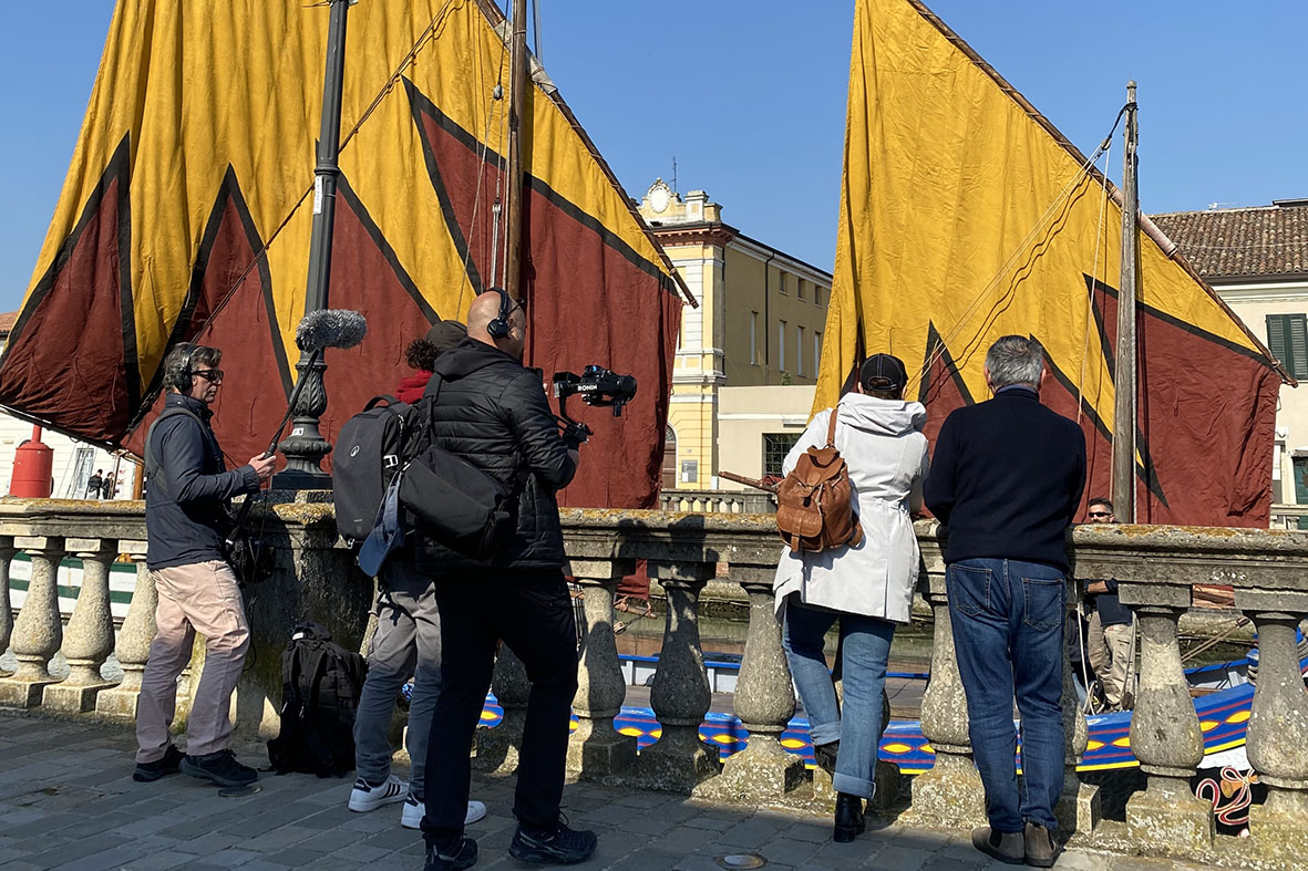 cesenatico in tv francese artigianato vele
