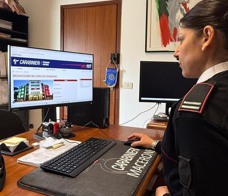truffa spoofing carabinieri Macerone
