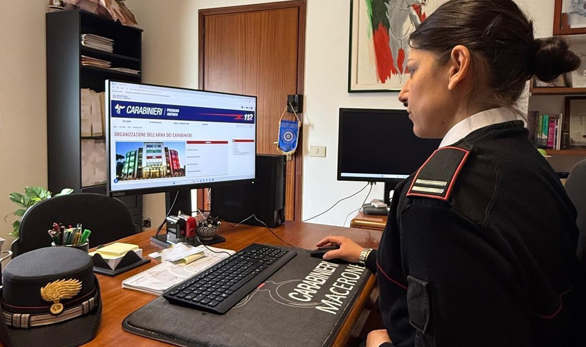 truffa spoofing carabinieri Macerone