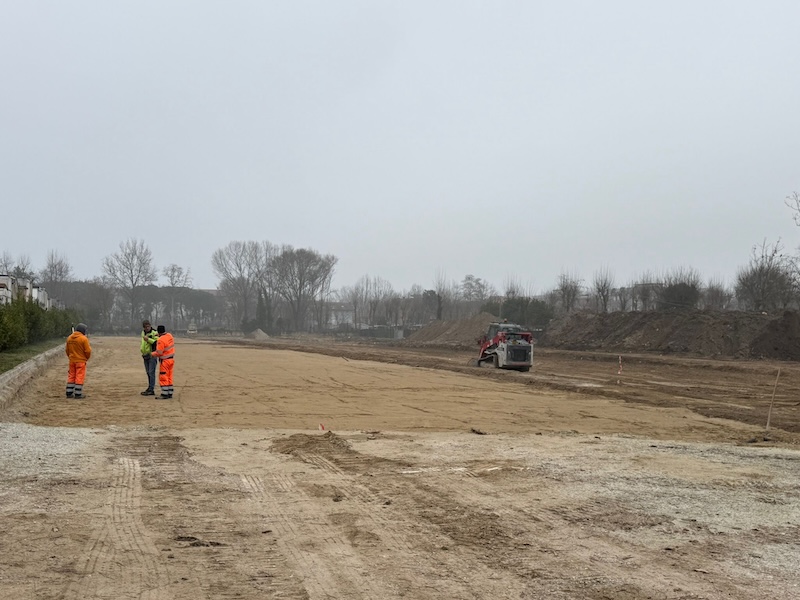 Lavori parcheggio scambiatore via Mazzini