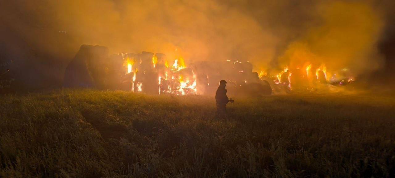 incendio deposito agricolo rotoballe sogliano