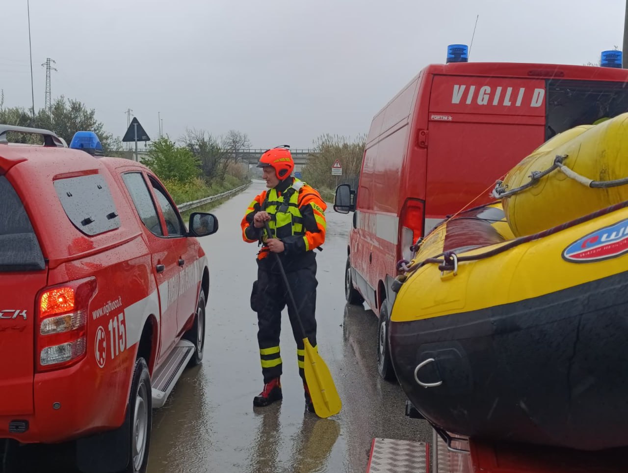 vigili del fuoco, soccorso maltempo Abruzzo e molise