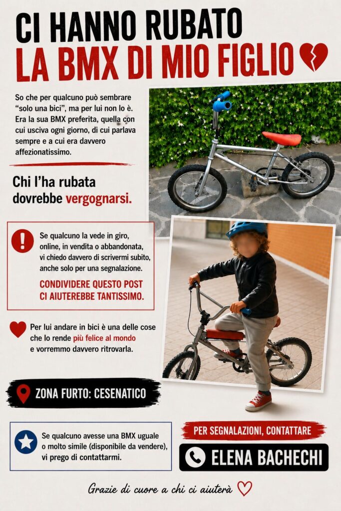 Appello- furto BMX